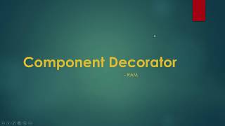 Component Decorator