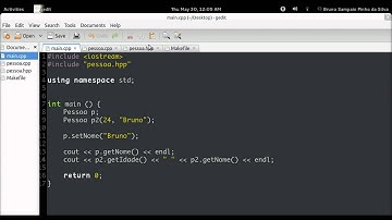 Tutorial Classe e Objetos em C++ [Makefile] (parte 2 de 2) pt-BR