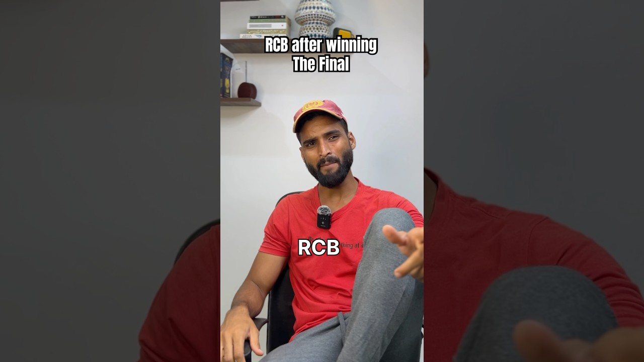 🏆 RCB after winning The Final 