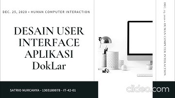 INTERAKSI MANUSIA DAN KOMPUTER -  DESAIN UI APLIKASI DokLar