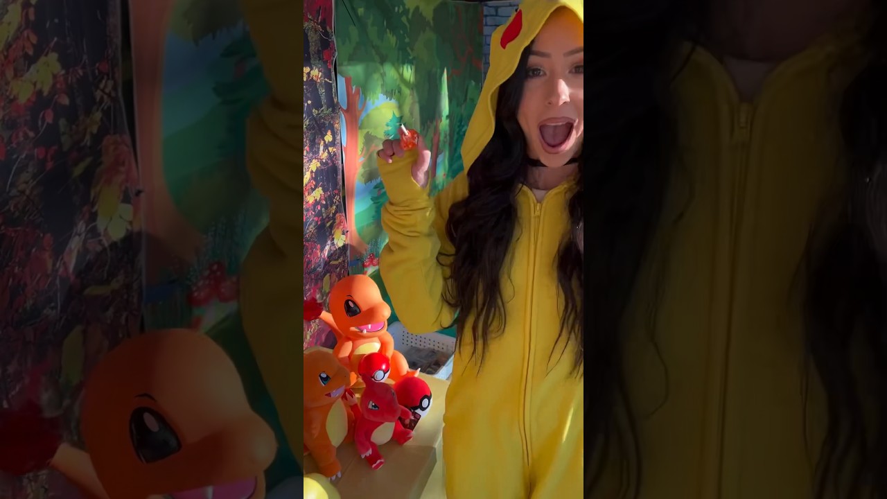 Our Pokemon Halloween setup this year! #pokemon #halloween #trickortreat #trickortreating #3dprint