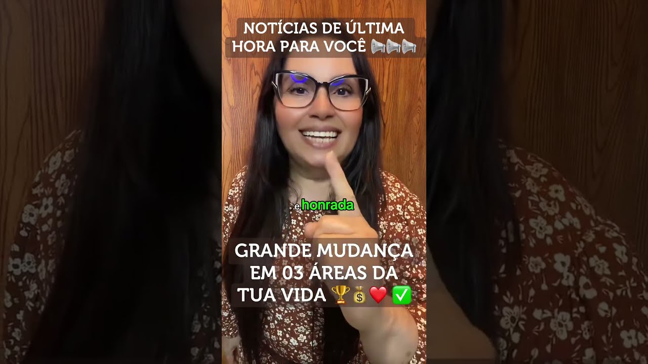 GRANDE MUDANÇA EM TRÊS ÁREAS DA SUA VIDA 🤩🔥✅️