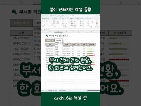 연차 누가 얼마 썼는지, 파일 뒤지던 시간 이제 끝