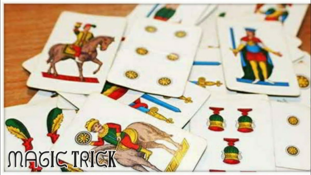 SEMPLICE TRUCCO DI MAGIA CON LE CARTE NAPOLETANE!!! - YouTube