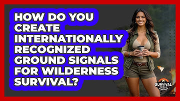 How Do You Create Internationally Recognized Ground Signals For Wilderness Survival?