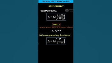 Doppler effect - Case 02 #ecet  #shorts @PhysicsPrakash
