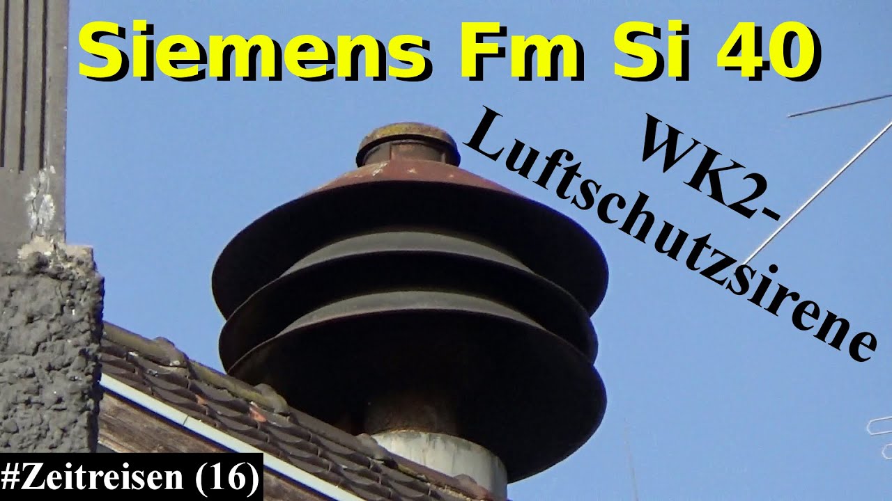 Probealarm Kriegssirene Siemens Fm Si 40 | Sirenenprobe Oberwinter | #Zeitreisen [16]