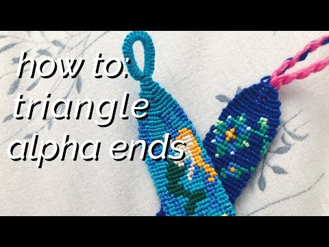 how to start alphas with triangle ends!