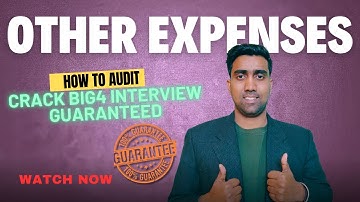 How to conduct audit of expenses/big4 interview questions #statutory audit/#big4/#atulagarwal