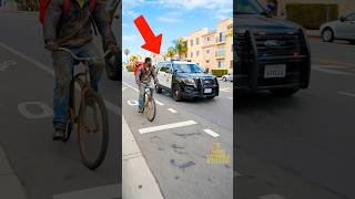 Officer Replaces Old Bicycle With A Red Motorcycle #shorts #kindness
