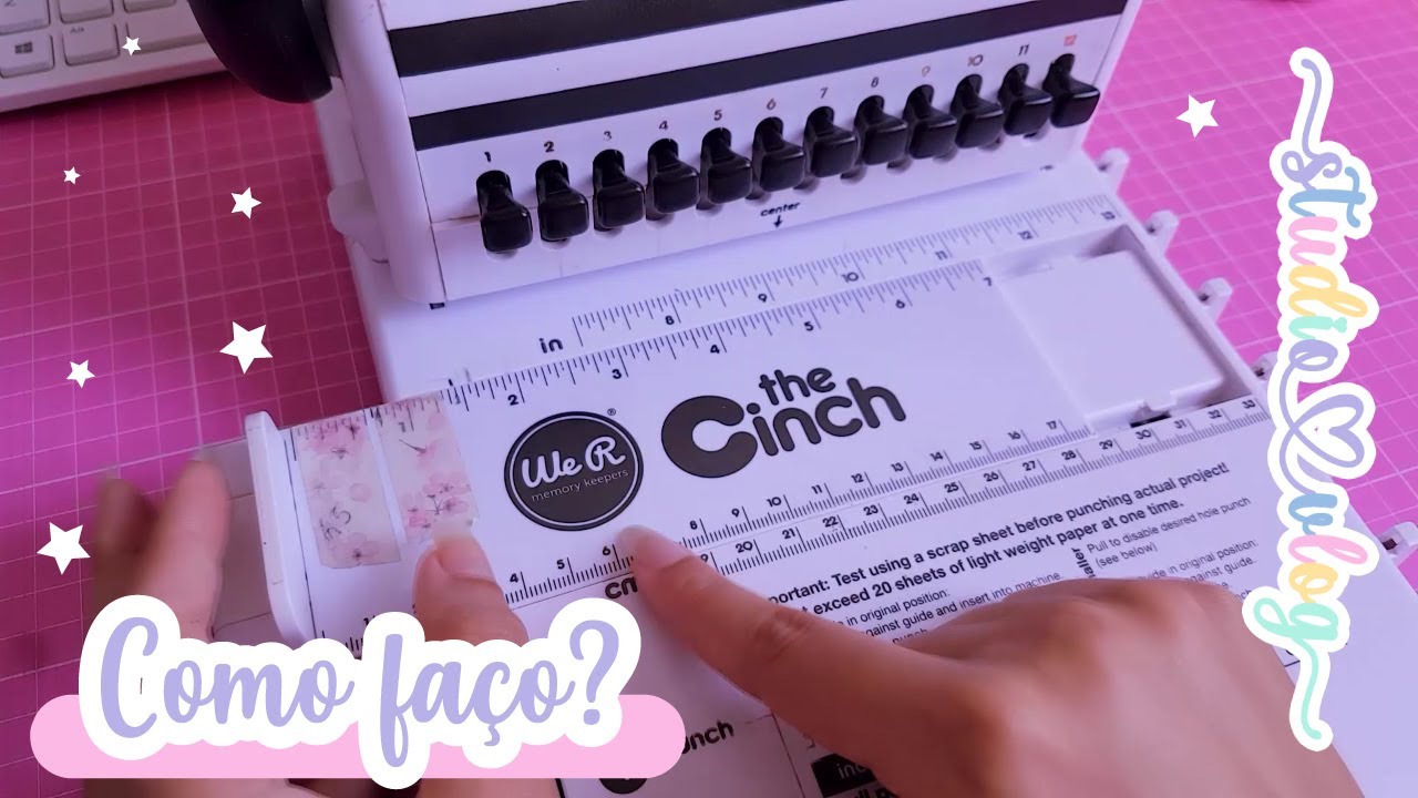 PRODUÇÃO: como faço mais de 12 furos na minha THE CINCH⭐ | Studio Vlog 😻 | Papelaria Lunar 🌙