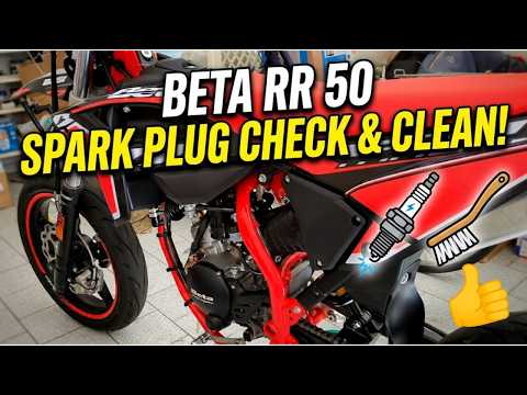Beta RR 50 Spark Plug Check & Clean
