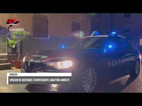 Spaccio di sostanze stupefacenti: quattro arresti a Siracusa