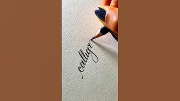 “calligraphy” Handwriting With A Pencil