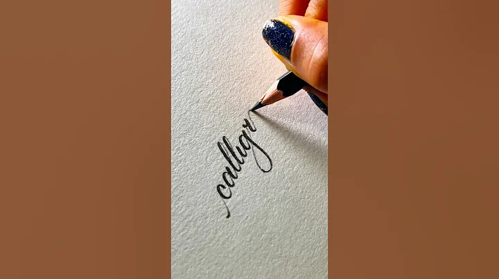 “calligraphy” Handwriting With A Pencil