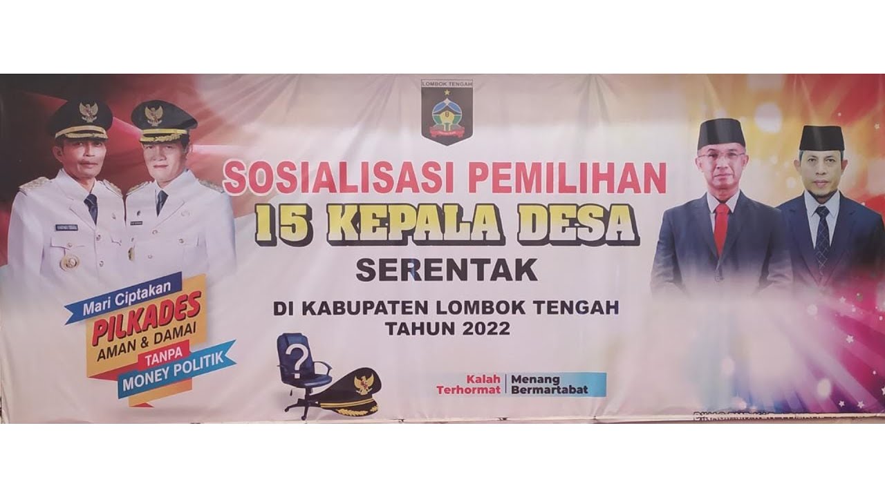 LIVE - Sosialisasi Pemilihan 15 Kepala Desa Serentak di Kabupaten Lombok Tengah Tahun 2022