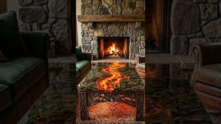Luxurious "Molten Lava" epoxy table#luxury #table #molten lava