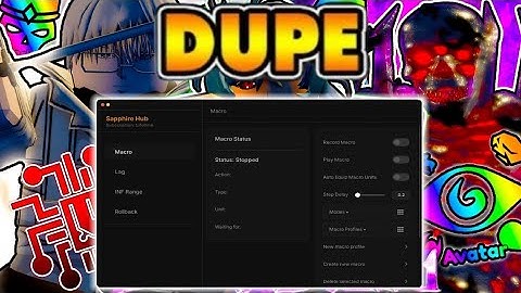 Anime Last Stand Script GUI / HACK & SCRIPT | DUPE & ROLLBACK MACRO INF RANGE LAG SCRIPT AUTOFARM OP
