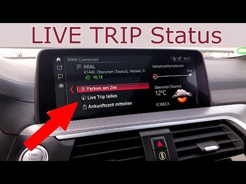 Live Trip Status / Ankunftszeit per SMS senden - BMW CONNECTED DRIVE (hier im X3 G01 - BJ 2019)