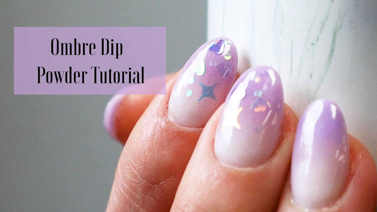 Glitter Gradient Tutorial  Using VIVIDip Nails Dip Powder 