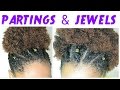 &quot;PARTINGS AND JEWELS&quot; NATURAL HAIR TUTORIAL | TWO STYLES | THE CURLY CLOSET