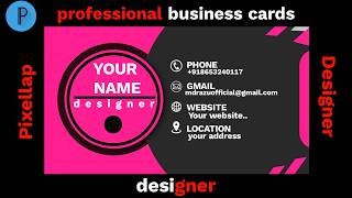Creative Business Card Design Tutorial | PixelLab Graphic Design tutorial bangla  screenshot 4