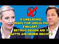 EIL: WAHL ANNULIERT! BETRUG GEGEN AfD!?