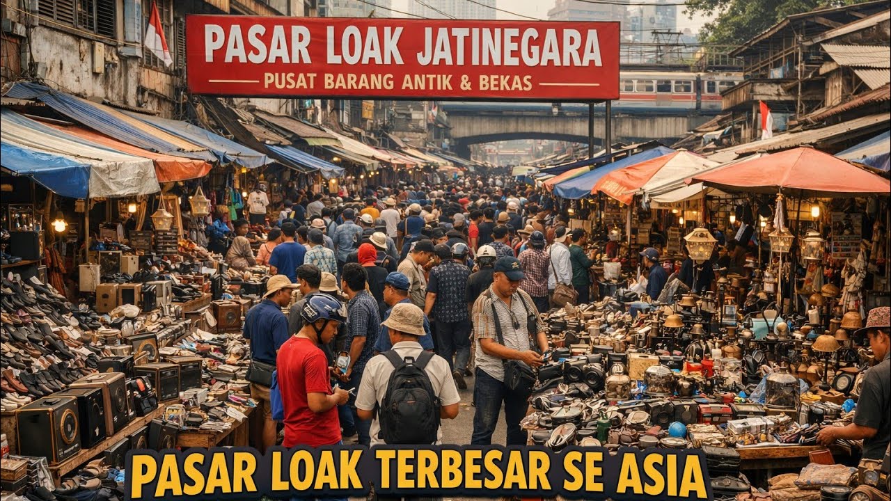 PASARLOAK TERBESAR DI INDONESIA ‼️PASARLOAK JATINEGARA,JEMBATAN ITEM @AWVLOG-y9x 