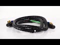 12 Ft 3-In-1 Premium ABS Trailer Cord & Hoses With Spiral Wrap - W/ Intelli-Flex Air Lines