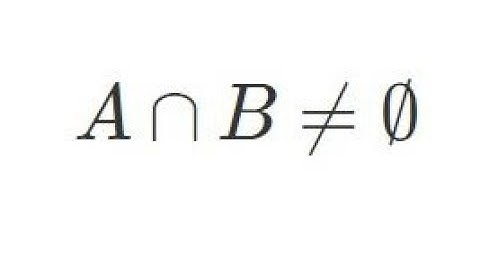 A intersection B not equal to empty set