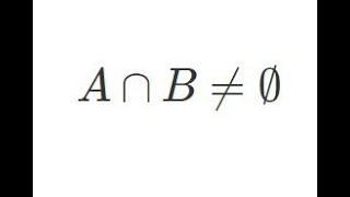 A intersection B not equal to empty set