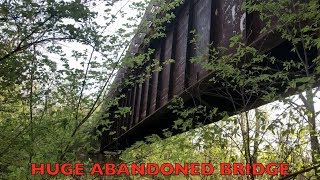 Decaying Abandoned Train Bridge in the Country