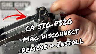 California SIG Sauer M18 magazine disconnect removal and installation video