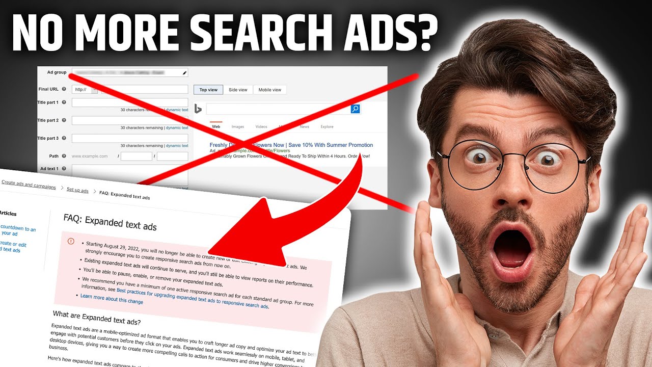 Microsoft Ads Is REMOVING Text Ads? How to Create Them Anyway... - YouTube