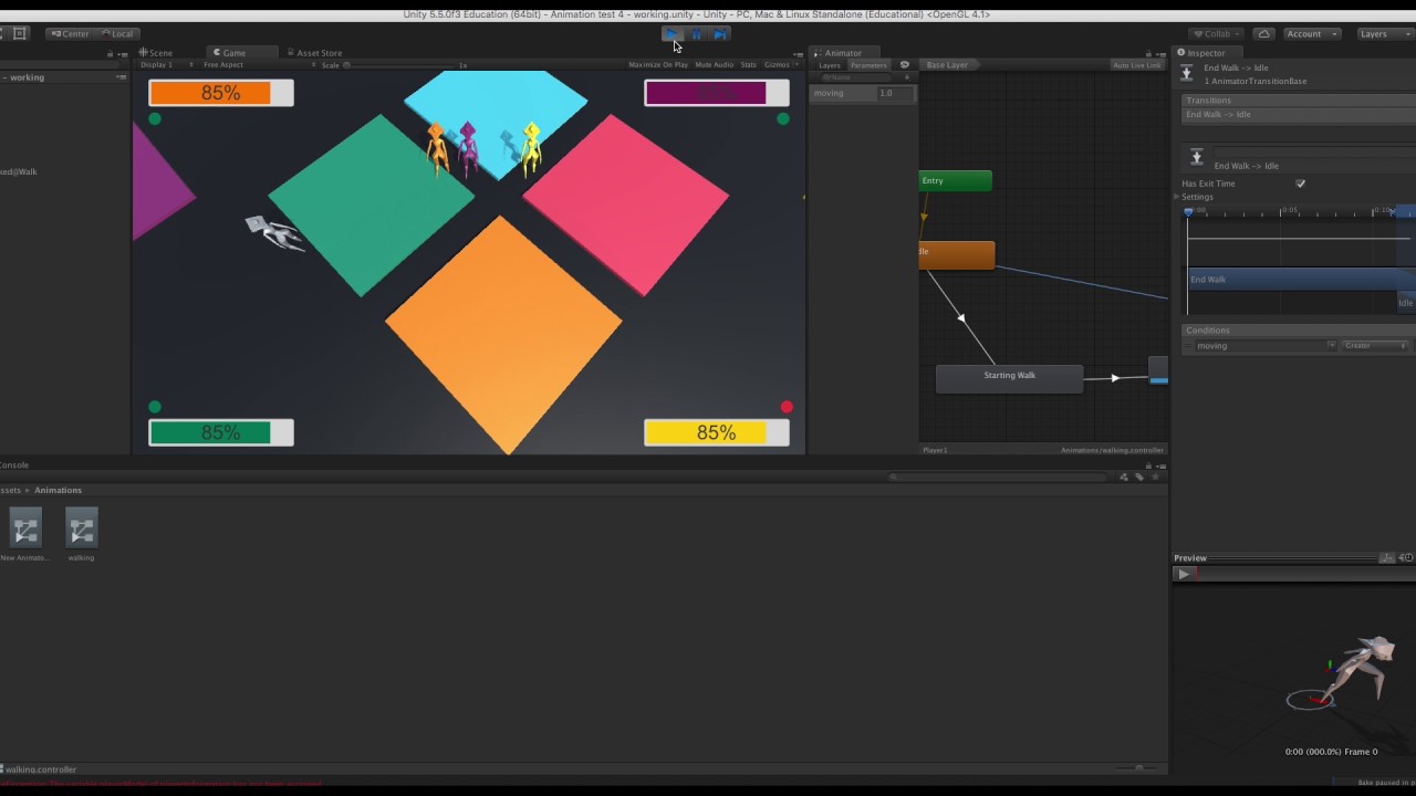Animation: Unity Animator Working - YouTube
