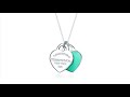 Tiffany & Company double heart necklace (mini) classic blue - unboxing