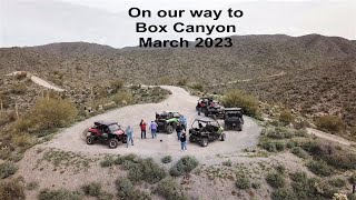 March 2023 Off roading out to Box Canyon near Florence, AZ from the flag pole off hwy 79.