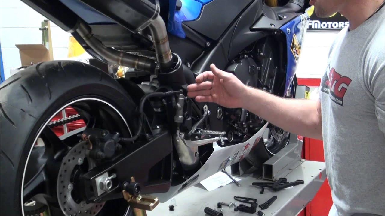 Woodcraft Rearsets Install on The 2013 STG Project Bike YouTube