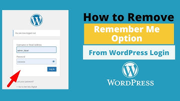 How to Remove the Remember Me Option from WordPress Login
