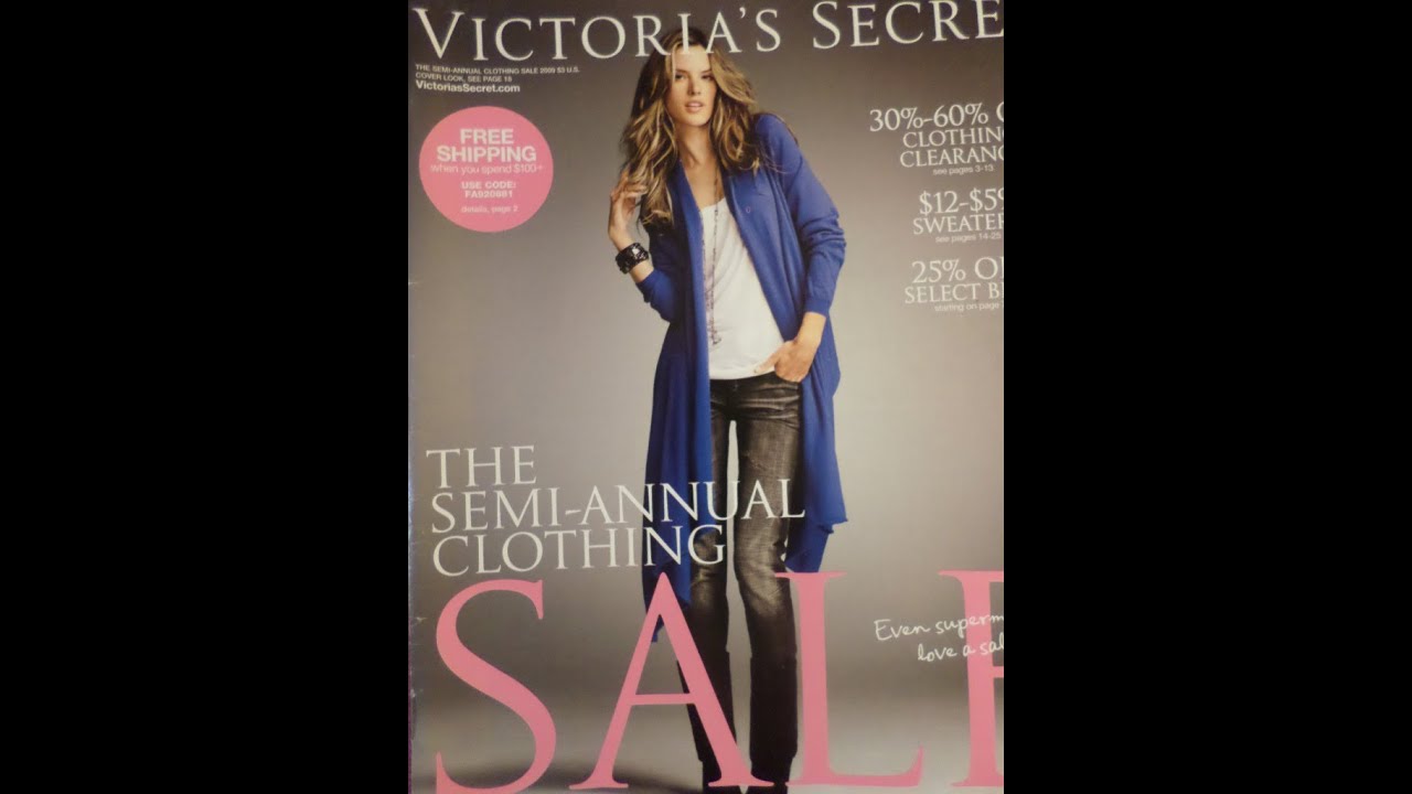 ALESSANDRA AMBROSIO VICTORIAS SECRET CATALOG 2009 YouTube