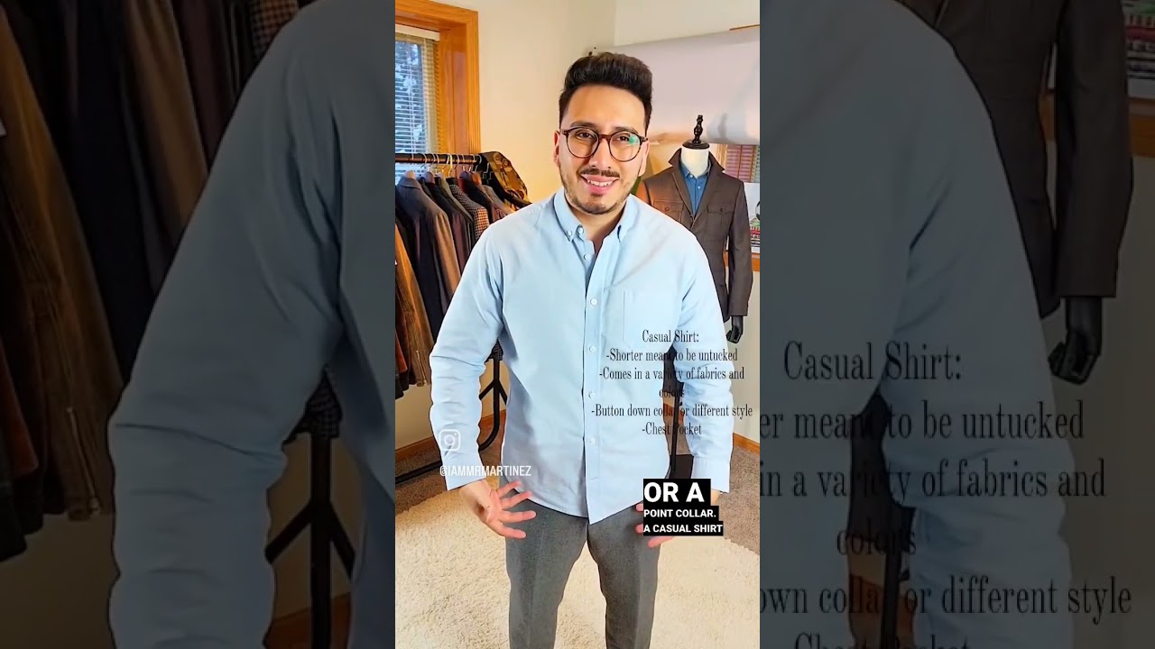 Dress Shirt VS Casual Shirt | What's The Difference - YouTube