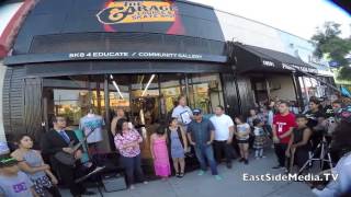 the garage lounge skate shop grand opening in boyle heights