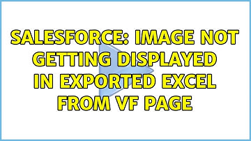 Salesforce: Image not getting displayed in exported excel from VF page
