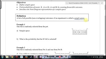 FOM 12 Probability Lessons 1 and 2