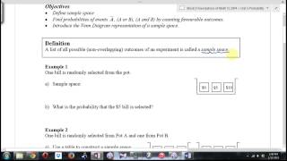 FOM 12 Probability Lessons 1 and 2