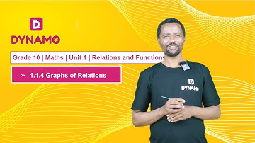 Grade 10 || Math || Unit 1 || Part 5 || 1.1.4 Graphs of Relations