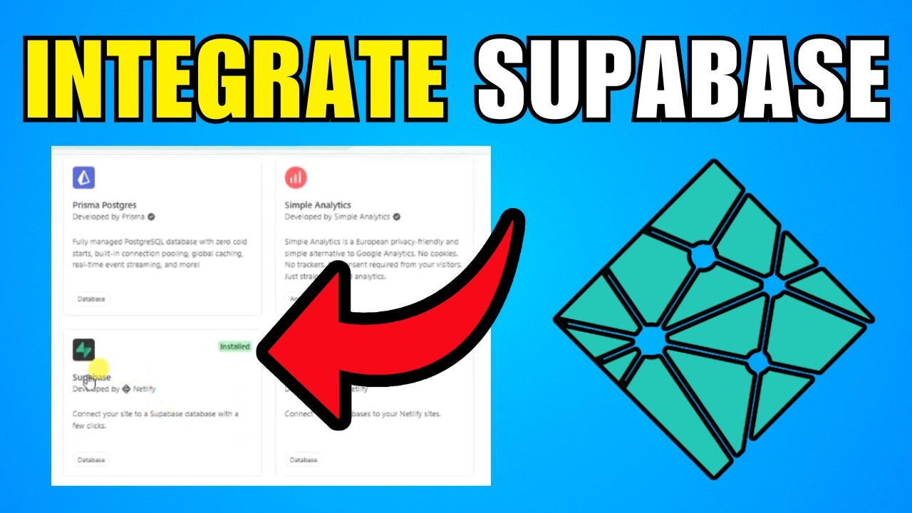 How To Integrate Supabase To Netlify (2026) (Best Method) - YouTube