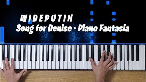 W I D E P U T I N - Song For Denise - Piano Cover by Neeladri Sarangi