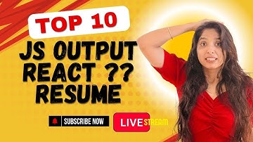 JS Output Quiz LIVE 🔥 React MCQ + Resume Review 2025