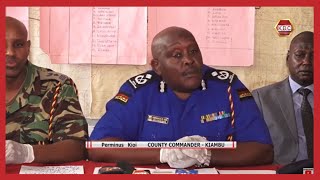 13 suspects apprehended with an assortment of weapons